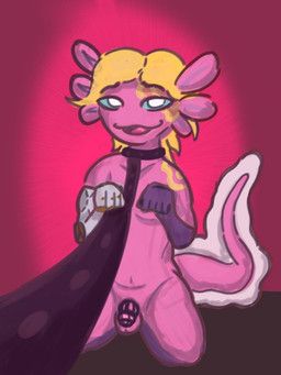 lempi_(axolotle), amphibian, anthro, aquatic, axolotl