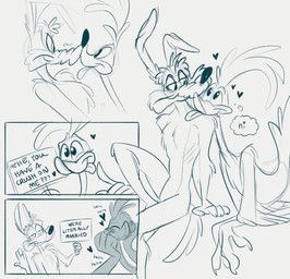 road_runner_(looney_tunes), wile_e._coyote, looney_tunes, warner_brothers, ghostygriff