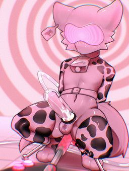 felix_lockhart, romancruzzz, animal_print, anthro, balls