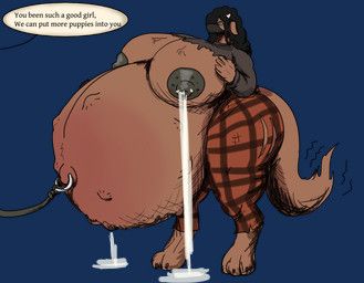 vwpologt, anthro, bodily_fluids, bottomwear, canid