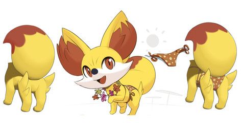 nintendo, pokemon, inkune, bikini, canid