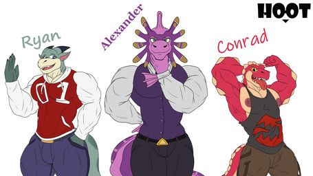 alexander_(drag'n_wash), conrad_(drag'n_wash), ryan_(drag'n_wash), drag'n_wash, gator_dragon_games