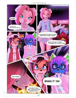 chloe_(rysonanthrodog), icarus_skyhawk, kayla_(rysonanthrodog), bandai_namco, high_scores