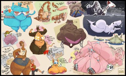 captain_ahab, darwin_watterson, gumball_watterson, nicole_watterson, rouge_the_bat