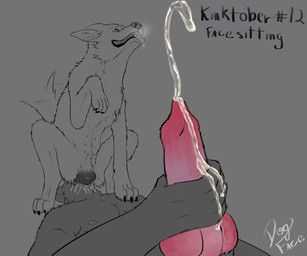 kinktober, dogface, ambiguous_fluids, anatomically_correct, anatomically_correct_genitalia