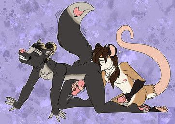 arwenscoots, conditional_dnp, all_fours, american_opossum, anal