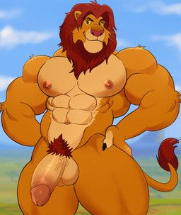 simba_(the_lion_king), disney, the_lion_king, darknaigart, abs