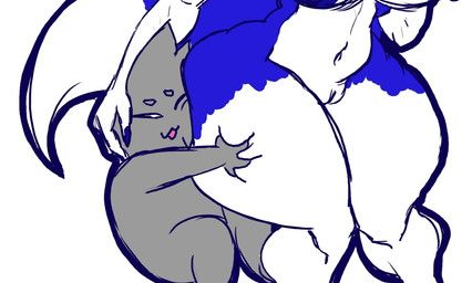 blacked_hand, olslappo, anthro, blue_body, blue_fur