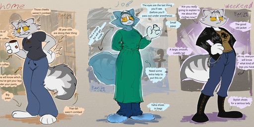 rachel_miller_(pinkish-cat), pinkish-cat, amber_eyes, anthro, back_pain