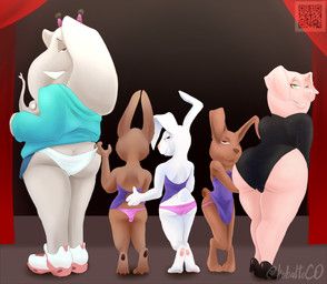 bunnies_(sing), meena_(sing), rosita_(sing), unnamed_character, illumination_entertainment