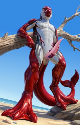 siader, fridaflame, animal_genitalia, animal_penis, anthro