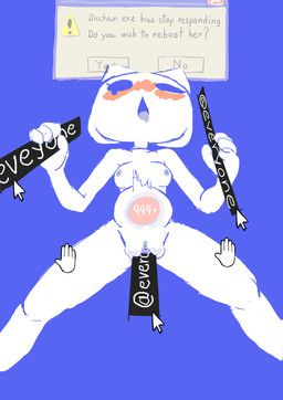 clyde_(discord), discord_(app), dwelne, 4_fingers, ahegao