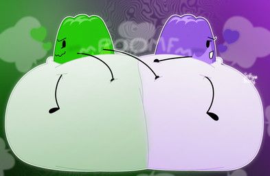 fan_character, gelatin_(bfdi), lilac_jello_(softybnuny), battle_for_dream_island, object_shows