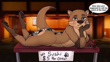 dingus_(foofyscoop), foofyscoop, anthro, big_butt, body_sushi