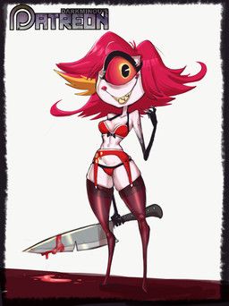 niffty_(hazbin_hotel), hazbin_hotel, hellaverse, darkminou, 1_eye