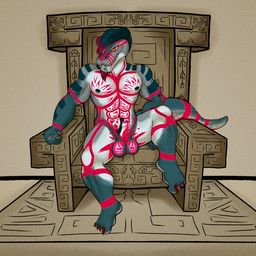 angelohoshi, alligator, alligatorid, anthro, balls