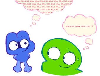 four_(bfb), two_(bfdi), battle_for_dream_island, object_shows, clockstops3am