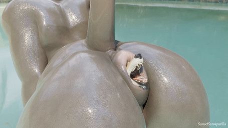 hippo_(sunsetsarsaparilla), sunsetsarsaparilla, ambiguous_gender, anal, anal_head_gulp
