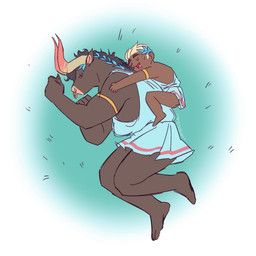 asterius_(hades), theseus_(hades), european_mythology, greek_mythology, hades_(game)
