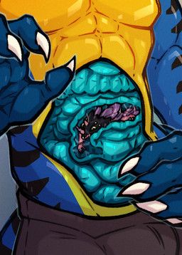 corslayd_(character), kinktober, mythology, zegzagun, abs