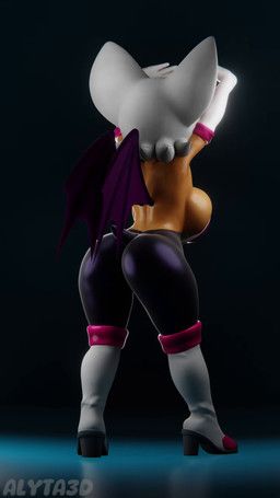 rouge_the_bat, sega, sonic_the_hedgehog_(series), alyta3d, 5_fingers