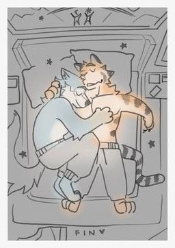 howltheartist, anthro, barefoot, bed, bed_frame