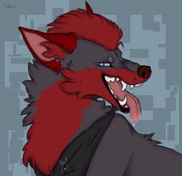 taka_(artist), ambiguous_feral, ambiguous_gender, angry, black_kerchief