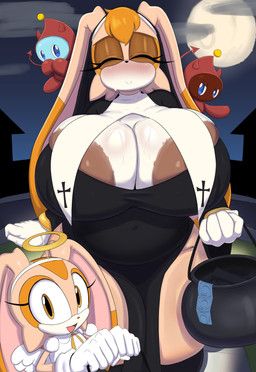 cheese_the_chao, chocola_the_chao, cream_the_rabbit, vanilla_the_rabbit, halloween