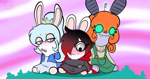 penny_polendina, ruby_rose, weiss_schnee, raving_rabbids, rayman_(series)