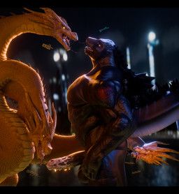 godzilla, king_ghidorah, godzilla_(series), toho, potatotime