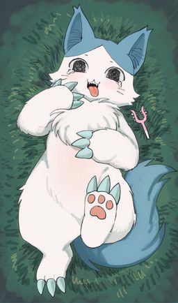 hachiware_(chiikawa), chiikawa, zakopuni, 3_toes, 4_fingers