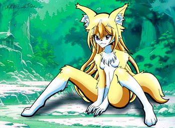 ouko_furinji, nikku_lunatique, anthro, blonde_hair, breasts