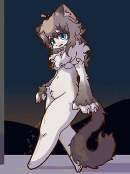 cassis, blue_eyes, bodily_fluids, carnivoran, desperation