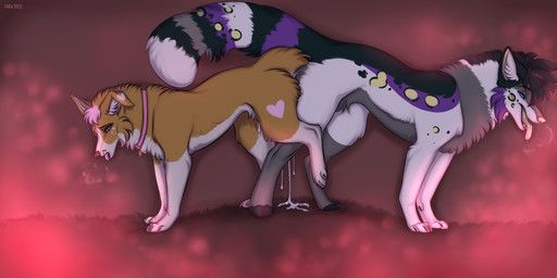 taka_(artist), animal_genitalia, animal_penis, animal_vulva, ass_to_ass