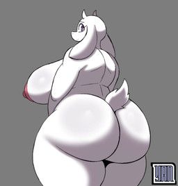toriel, undertale_(series), yanafterdark, 2_horns, anthro
