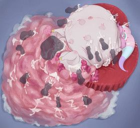 jestrina_(oc), evil_vit, belly, big_belly, big_butt