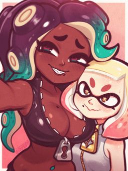 marina_(splatoon), off_the_hook_(splatoon), pearl_(splatoon), nintendo, splatoon
