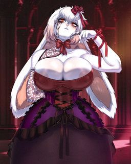 shea_(blackmetalbnuuy), ifhy_(artist), albino, alternative_fashion, anthro