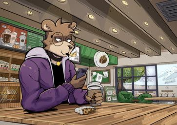 coffee_(bitterdrink), bitterdrink, anthro, bear, beverage