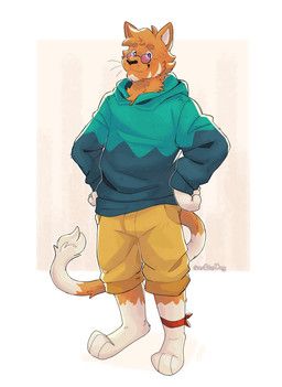 its_stardog, anthro, black_nose, bottomwear, canid