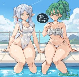frieren, tatsumaki, frieren_beyond_journey's_end, one-punch_man, one_(manga)