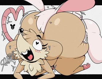 quesi_(miso_souperstar), luanctoons, anal, anthro, big_butt