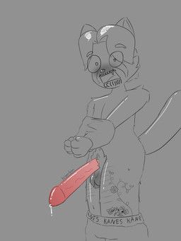 kigerlynn, ailurid, anthro, arm_tuft, ball_tuft