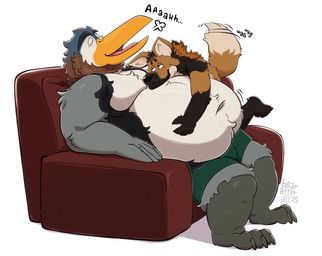 langley_(langleymaney), pico_(picoplume), bearafterall, anthro, avian