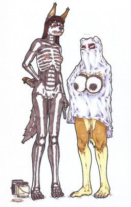 constance_jotkowska_(coyotek), ksi_(coyotek), halloween, coyotek, 4_fingers