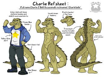 charlie_(woogigooie), woogigooie, abs, alligator, alligatorid