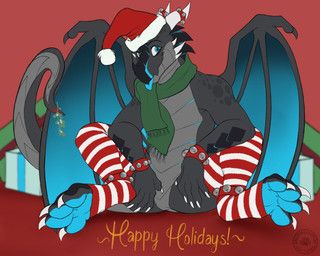 xero_(captainscales), christmas, mythology, carifoxleopard, anthro