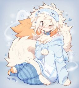 wypher_(koiwypher), wypher, ambiguous_gender, anthro, blue_clothing