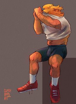dog_man_(character), dog_man_(series), barbclumsy, anthro, belly