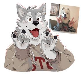 its_stardog, anthro, black_nose, canid, canine
